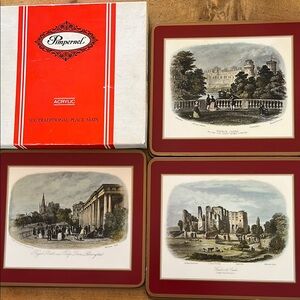 Pimpernel Traditional Place Mats Set of Six Merrie England Vintage